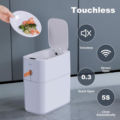 NommL™ Bathroom Garbage – Hands-Free Trash Solution