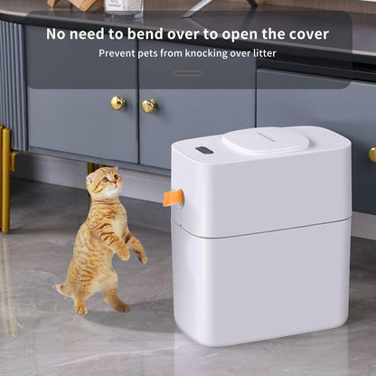 NommL™ Bathroom Garbage – Hands-Free Trash Solution